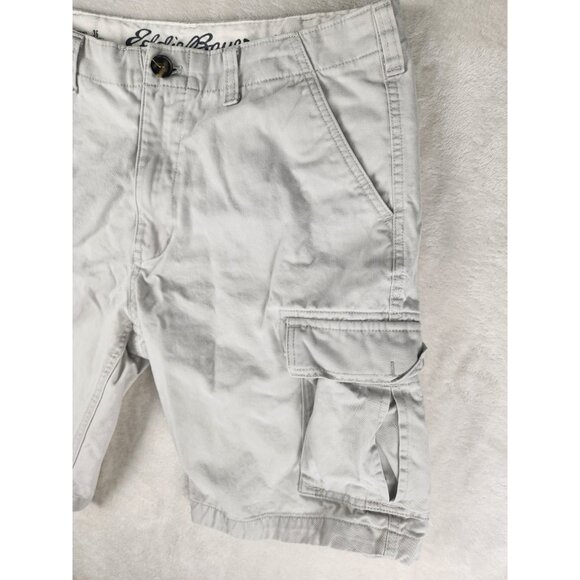 Eddie Bauer Mens Legend Wash Cargo Shorts Size 36 Beige - Picture 3 of 16